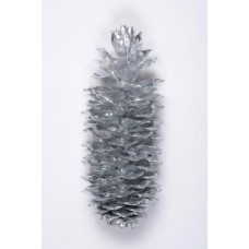 SUGAR PINE CONE SILVER 9"-14" STAKED  -OUT OF STOCK